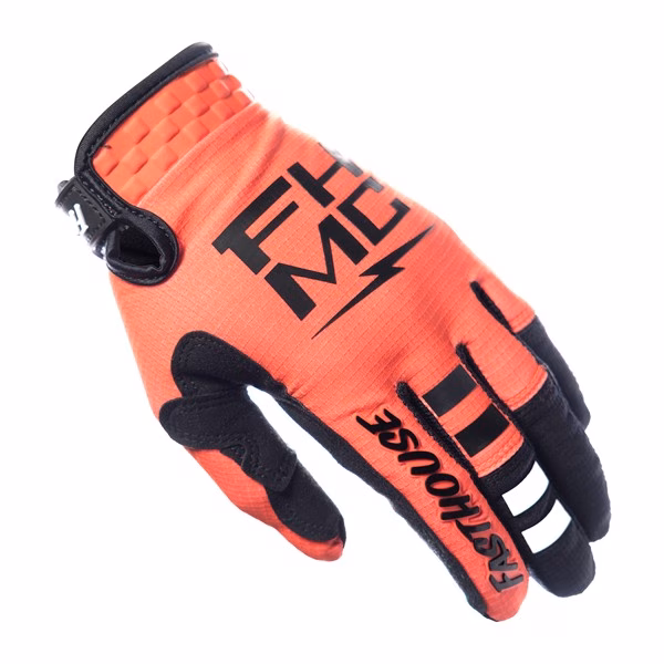 Fasthouse Elrod Formula Motocross Gloves Hyper Coral