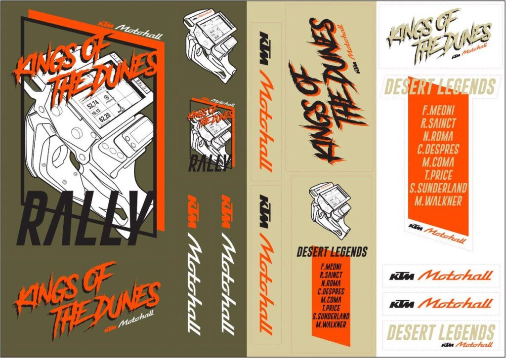 KTM Logo Sticker Sheet