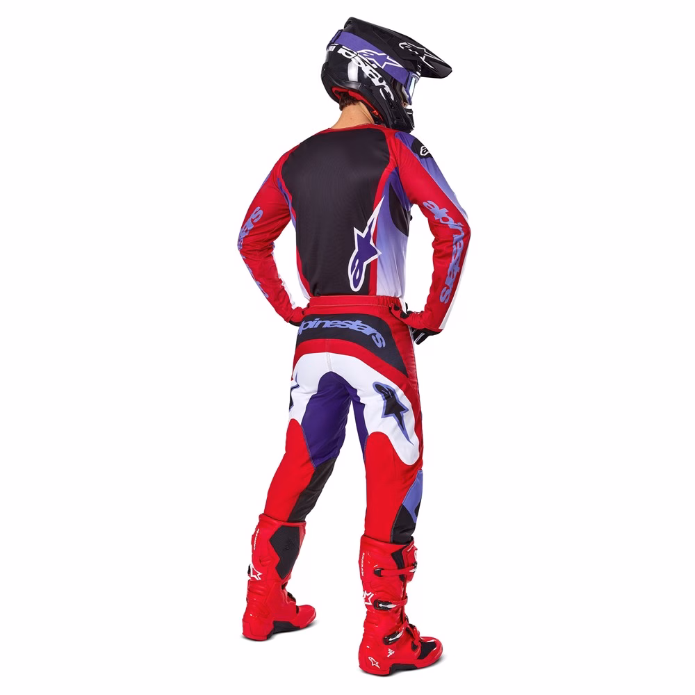 Alpinestars Fluid Wurx Motocross Jersey Purple/Bright Red