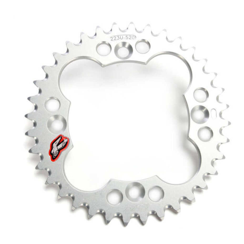 Renthal Sprocket Rear Silver 39T Alloy 7075 T6 Grooved Honda ATV