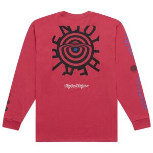 Troy Lee Designs Enjoy Long Sleeve Tee Fuchsia - Image 4