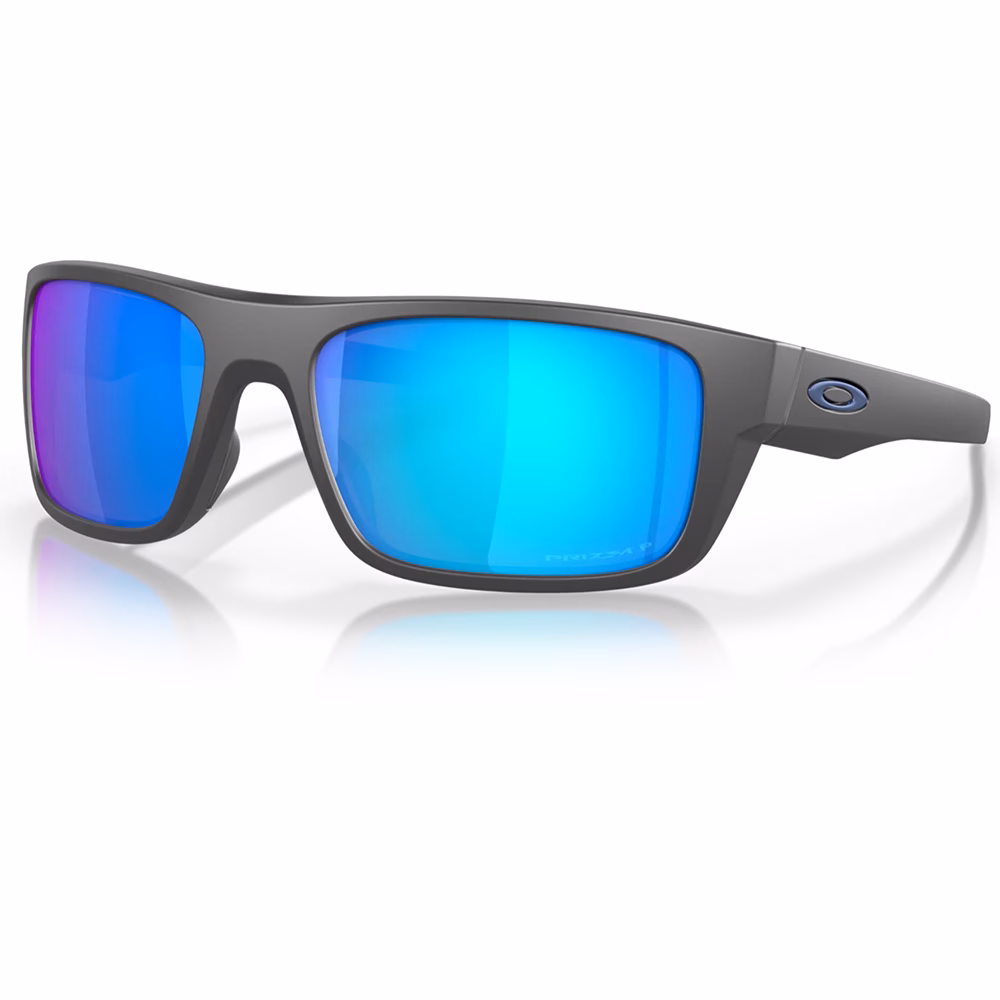 Oakley Drop Point Sunglasses Matte Dk Grey w/PRIZM Sapph Polar