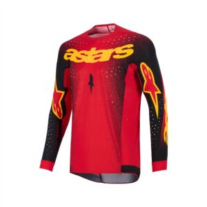 Alpinestars Supertech Scenz Motocross Jersey Red/Black/Yellow - Image 1
