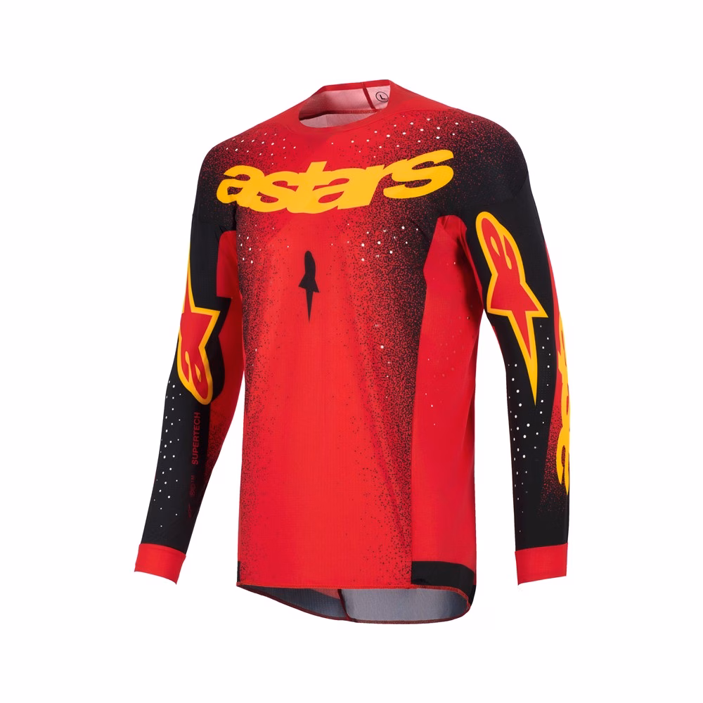Alpinestars Supertech Scenz Motocross Jersey Red/Black/Yellow