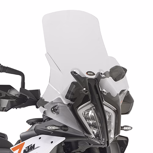 GIVI SCREEN KTM 790/890 ADVENTURE '23-> CLEAR 38.5x51cm -17cm TALLER