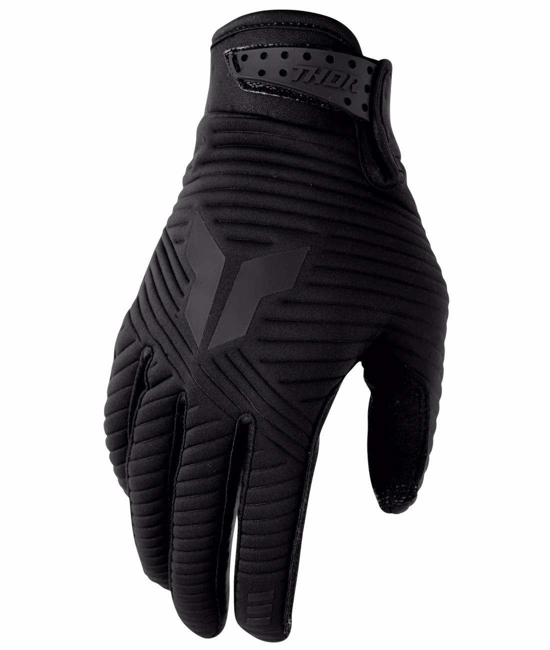 Thor MX Launchmode Cold Weather Motocross Gloves Black - Image 1