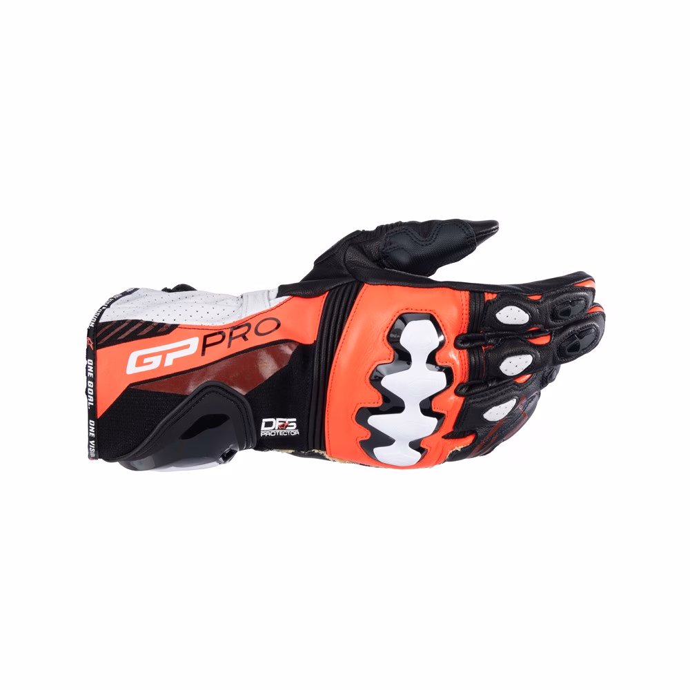 Alpinestars GP Pro R4 Road Gloves Black/Red Fluoro/White