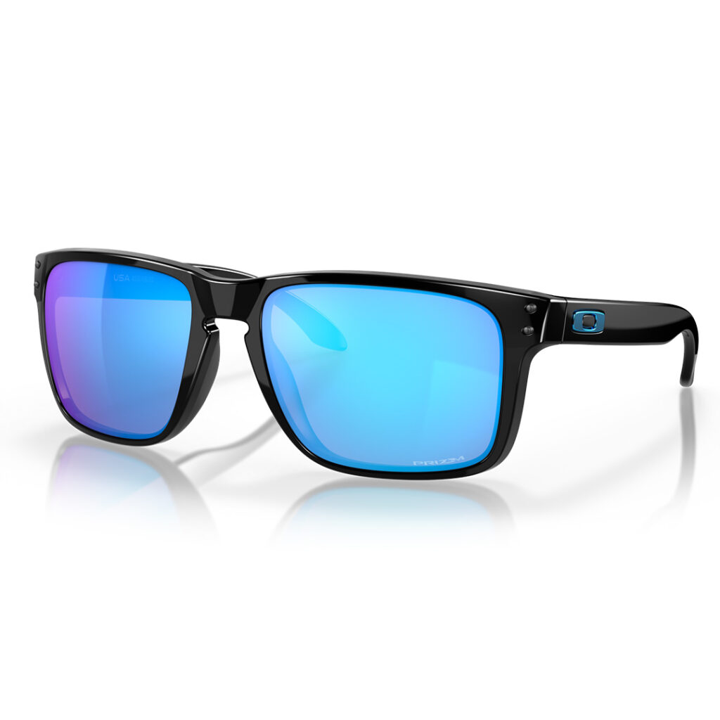 Oakley Holbrook XL Sunglasses Polished Black w/PRIZM Sapphire