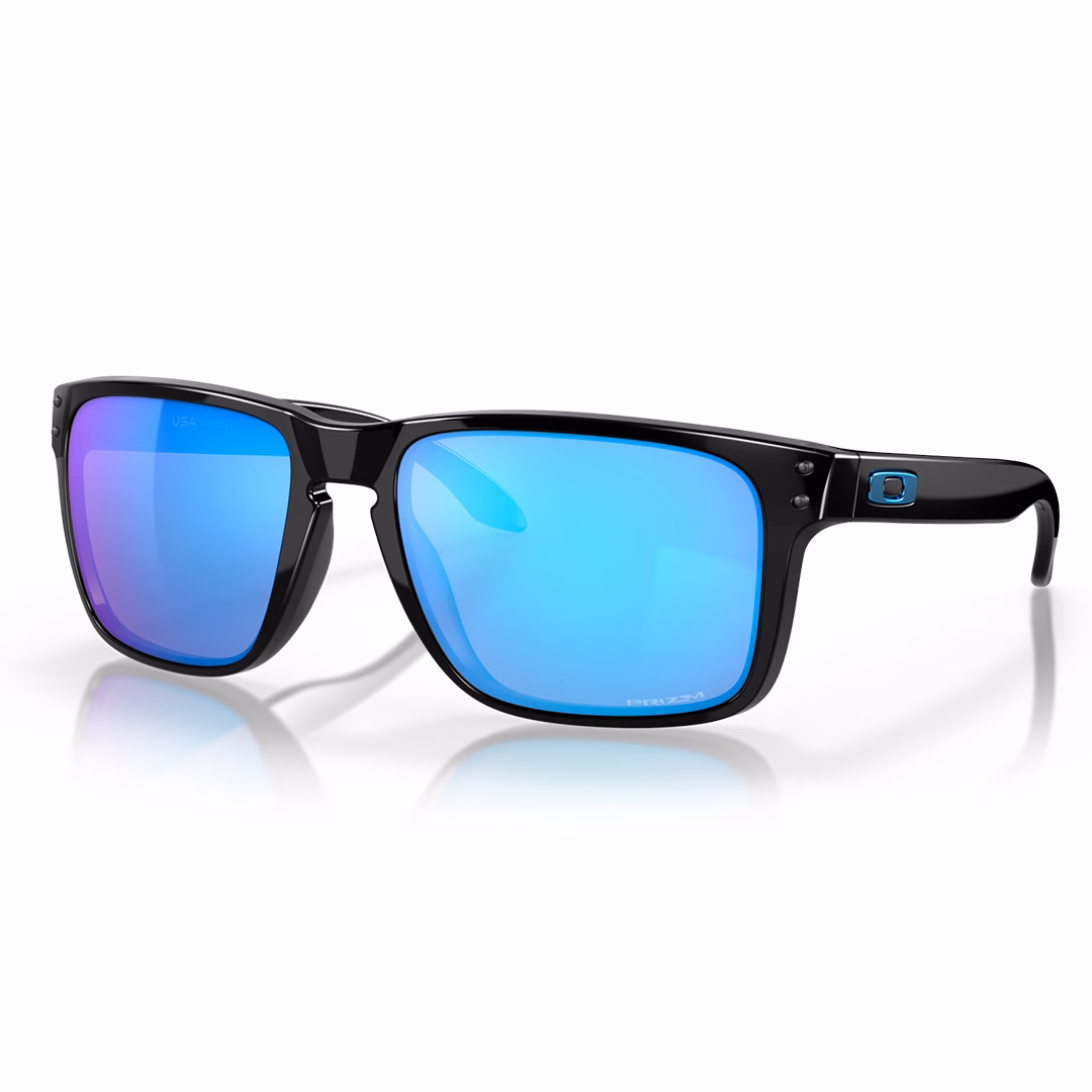 Oakley Holbrook XL Sunglasses Polished Black w/PRIZM Sapphire - Image 1