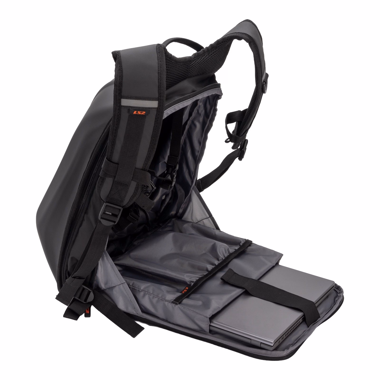 LS2 Shield Backpack Black 25L - Image 5