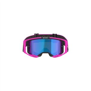 Alpinestars Vision 8 Vista Goggle Pink Fluoro/Yellow Fluoro - Mirror Blue Lens - Image 2