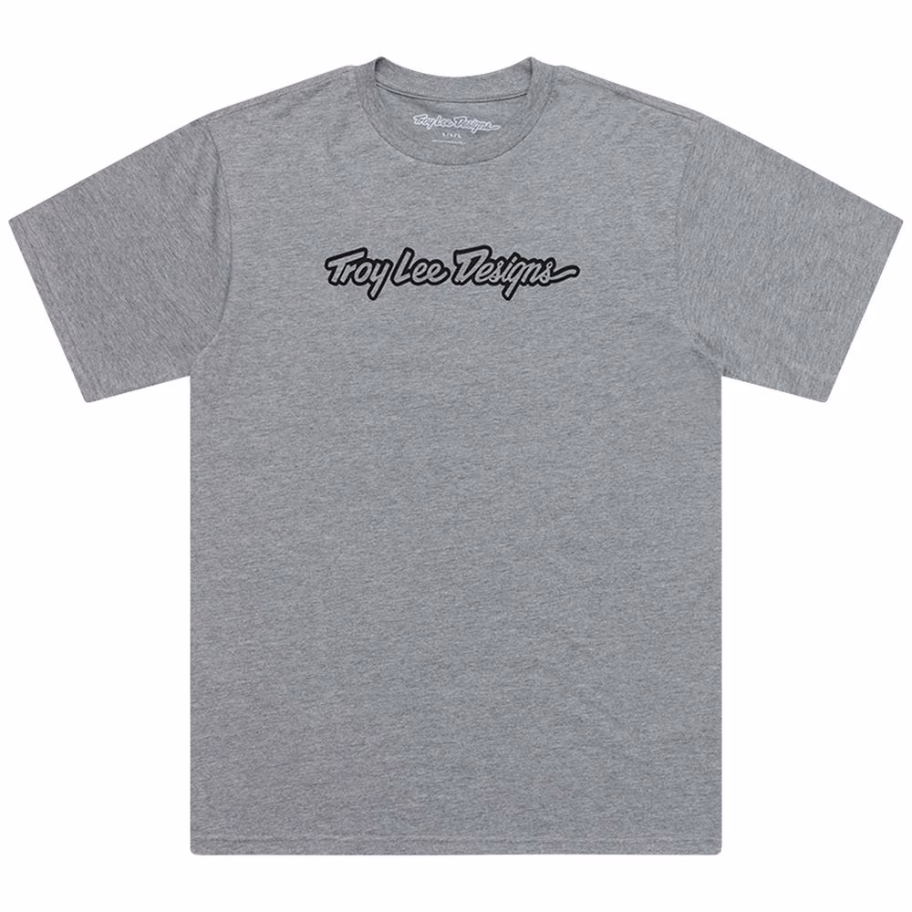 Troy Lee Designs Signature Tee Grey Heather