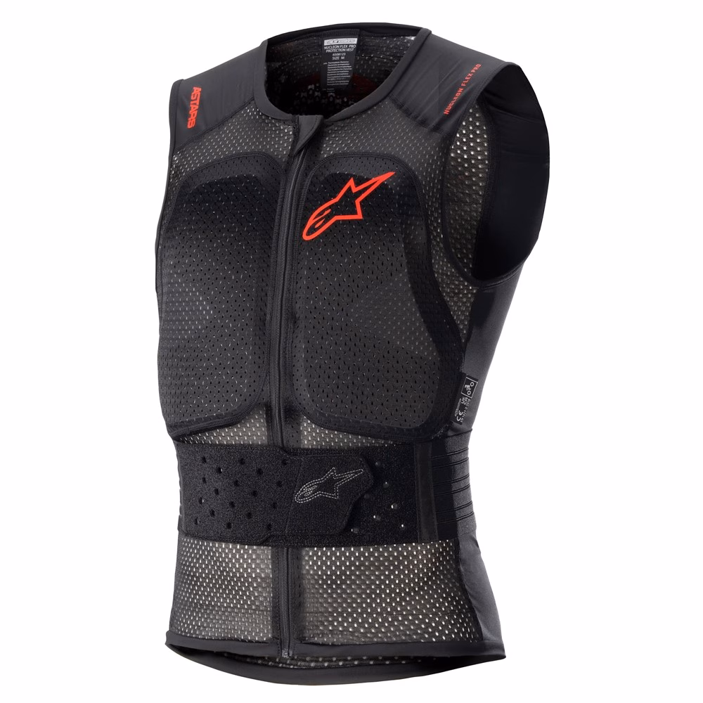 Alpinestars Nucleon Flex Protection Vest Transparent Smoke/Red/Black
