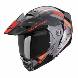 Scorpion EXO ADX-2 Galane Adventure Helmet Silver/Black/Red - Image 1