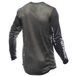 Fasthouse Grindhouse Air-Cooled Ramble Motocross Jersey, Black/Gray - Image 2
