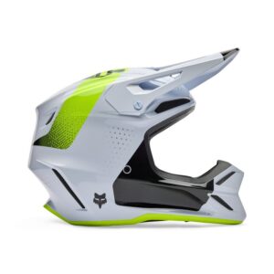 Fox V3 Tine Motocross Helmet White - Image 1