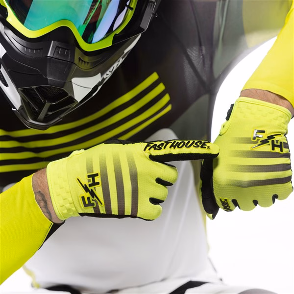 Fasthouse Elrod HyperSonic Motocross Glove High-Viz