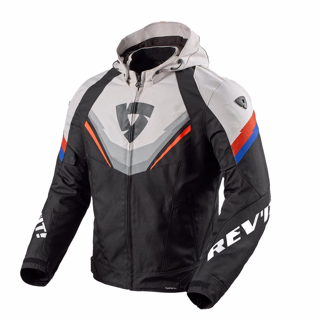 REV'IT! Quantum 3 H2O Road Jacket Black/Grey Red - Image 1