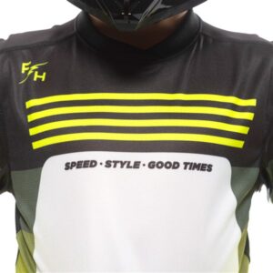 Fasthouse Elrod Hypersonic Motocross Jersey Youth High-Viz - Image 3
