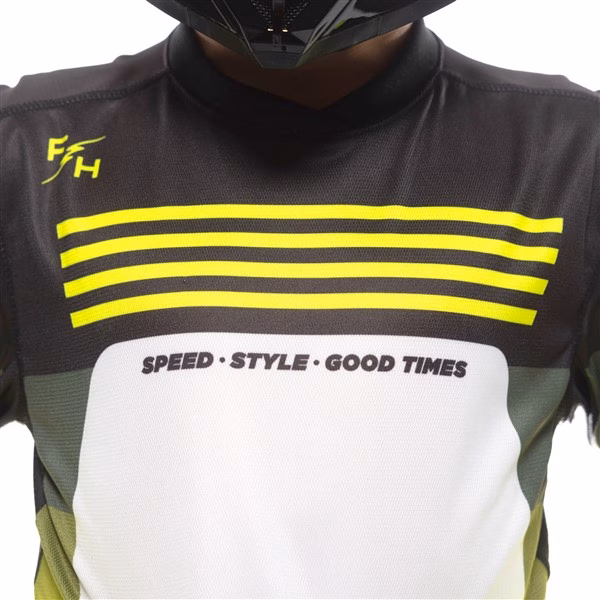 Fasthouse Elrod Hypersonic Motocross Jersey Youth High-Viz