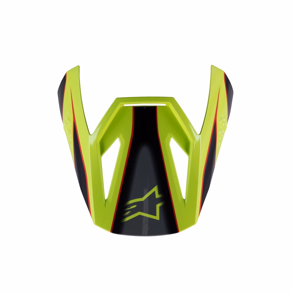S-M3 Youth Visor Fray Red/Yellow Fluoro/Black Gloss