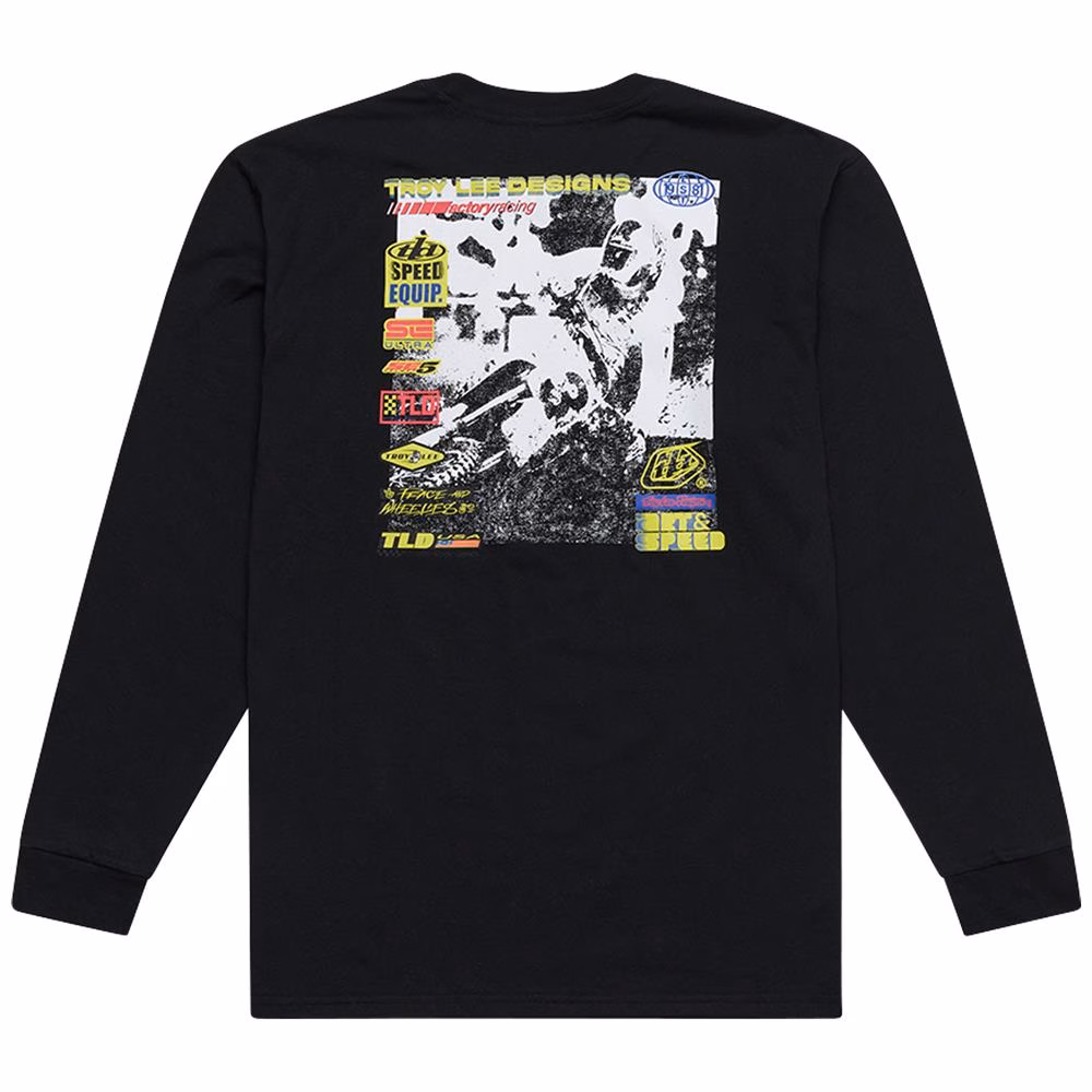Troy Lee Designs Overload Long Sleeve Tee Black