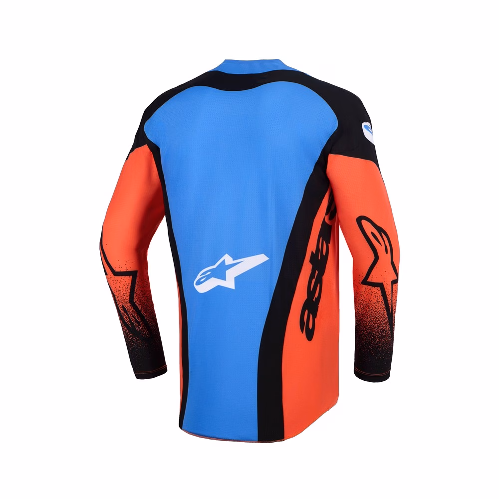 Alpinestars Techstar Knif Motocross Jersey Orange/Black/UCLA Blue