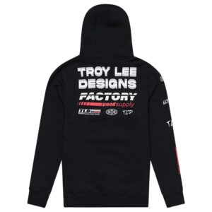 Troy Lee Designs Factory Pullover Hoodie Black - Image 2