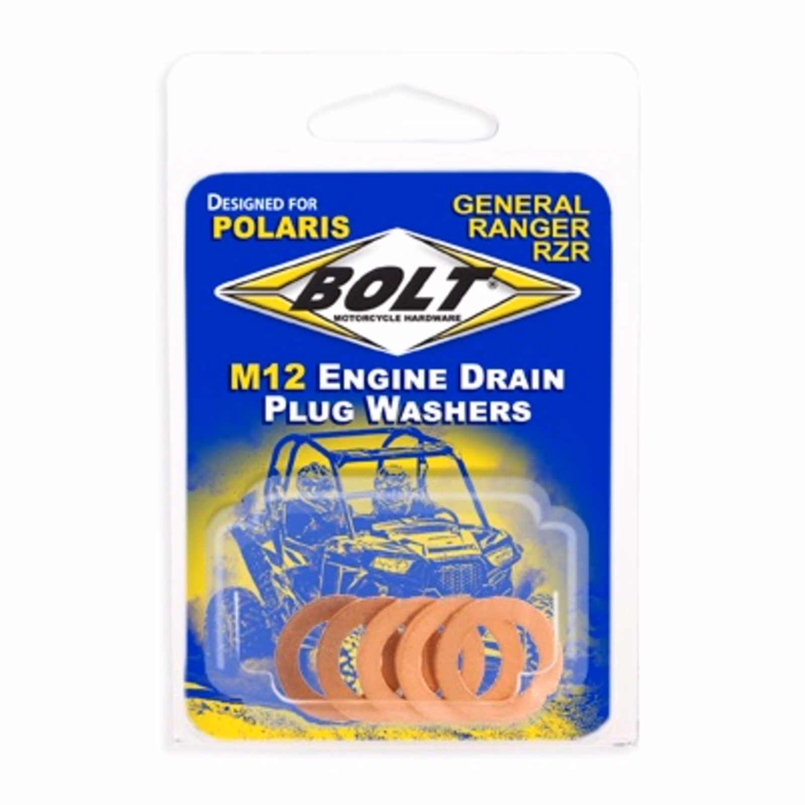 Bolt Polaris Engine Drain Plug Washer M12x20 Copper (5pk) - Image 1