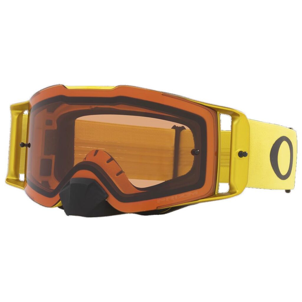 Oakley Front Line Motocross Goggles Moto Yellow w/ PRIZM Bronze