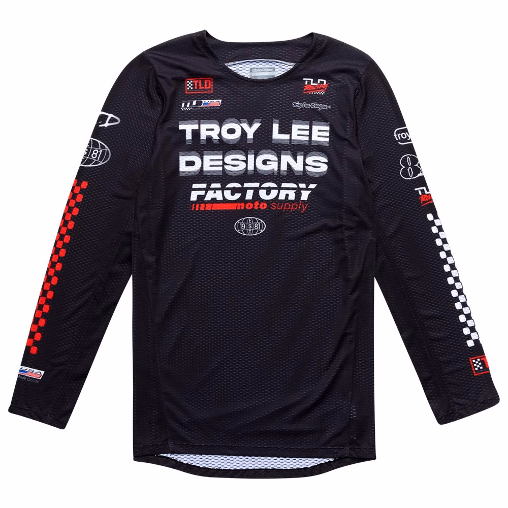 Troy Lee Designs GP Pro Air Factory Motocross Jersey Black