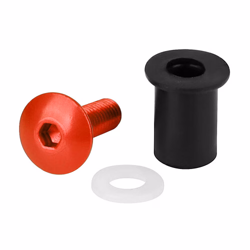 LAMPA SCREEN FIT-KITS, RUBBER NUT KITS WITH SCREW AND WASHERS (5 MA) - 10 PCS - RED