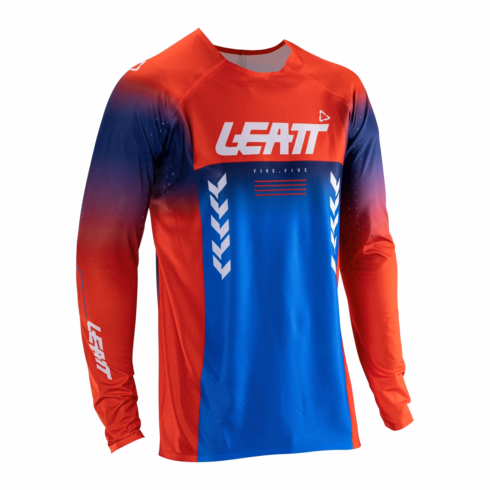 Leatt 5.5 UltraWeld Motocross Jersey Royal Blue / Red - Image 1