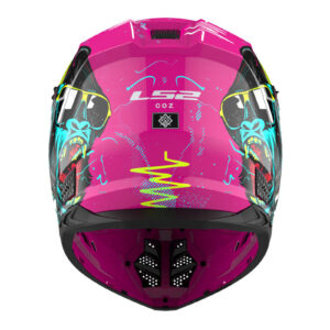 LS2 MX706J COZ GorillaYouth Motocross Helmet Gloss Purple - Image 4