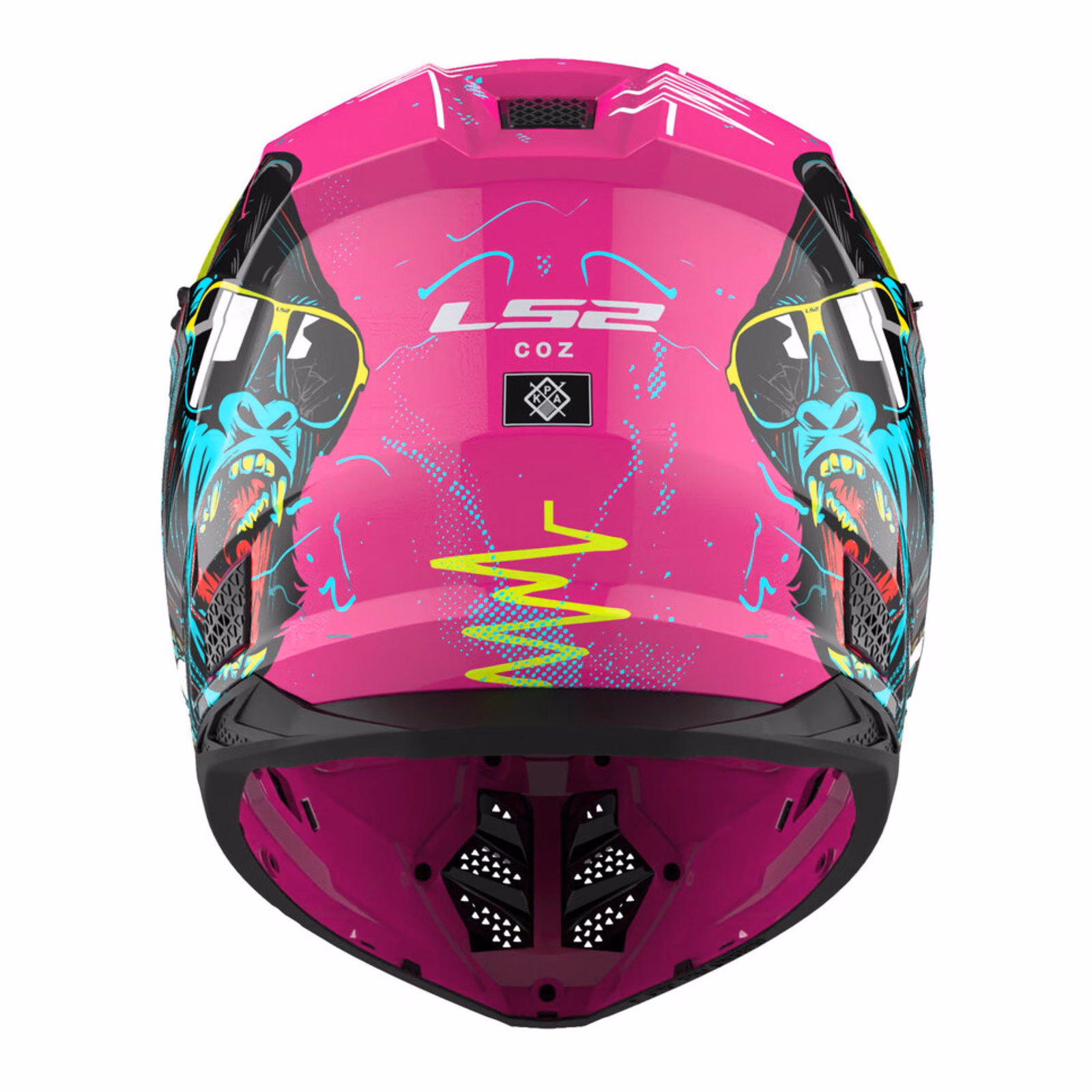 LS2 MX706J COZ GorillaYouth Motocross Helmet Gloss Purple - Image 4