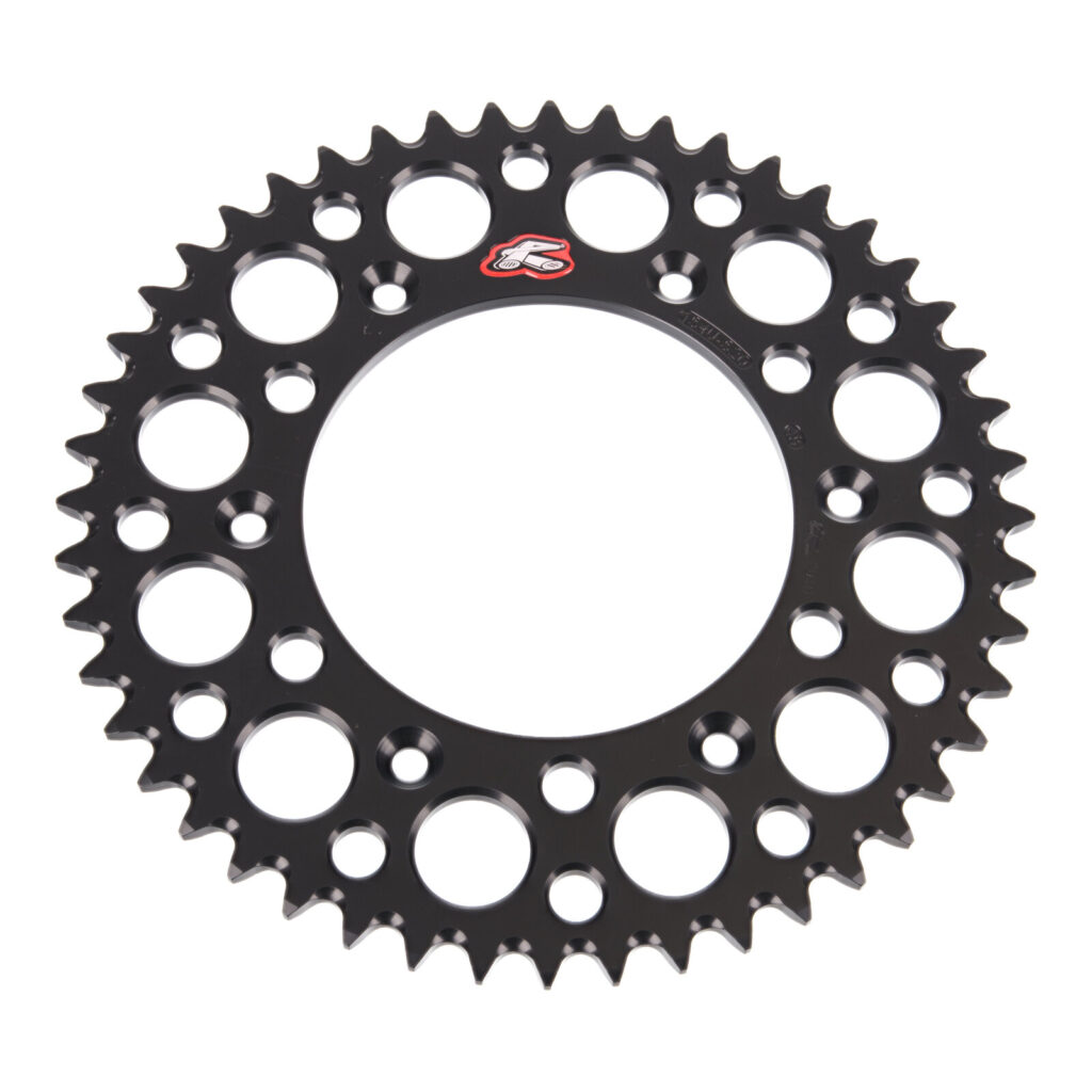 Renthal Sprocket Rear Black 48T Alloy 7075 T6 Grooved