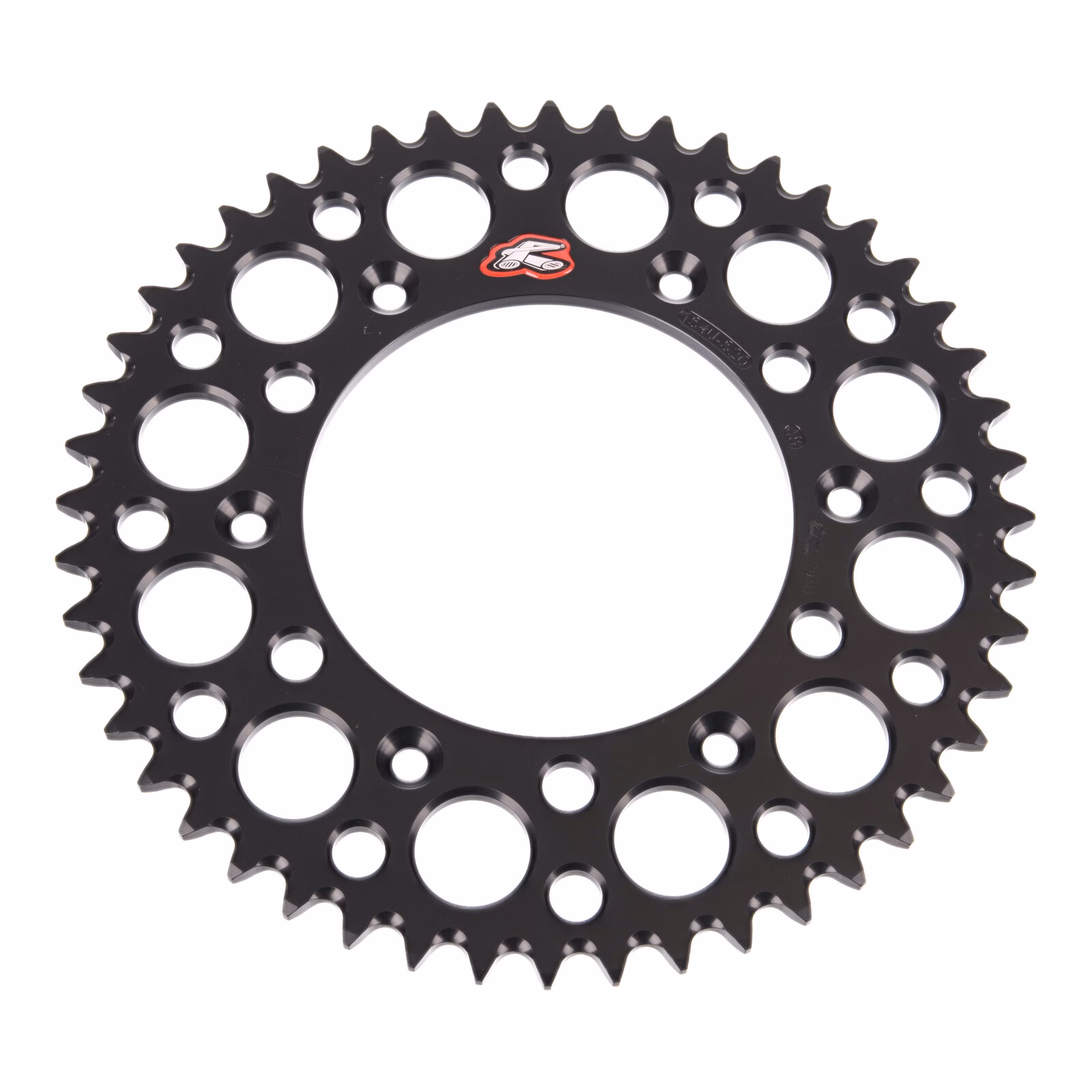 Renthal Sprocket Rear Black 48T Alloy 7075 T6 Grooved - Image 2