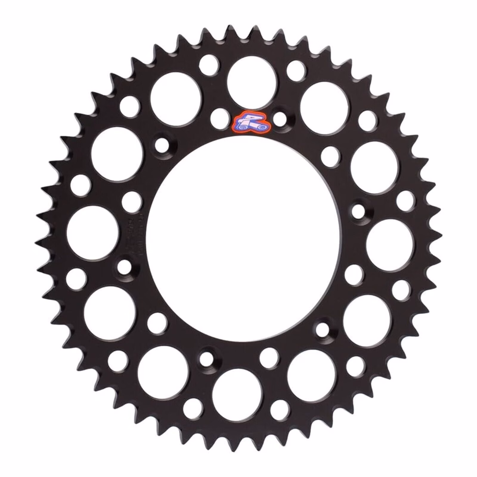 Renthal Sprocket Rear Black 43T Alloy 7075 T6 Grooved - Image 1