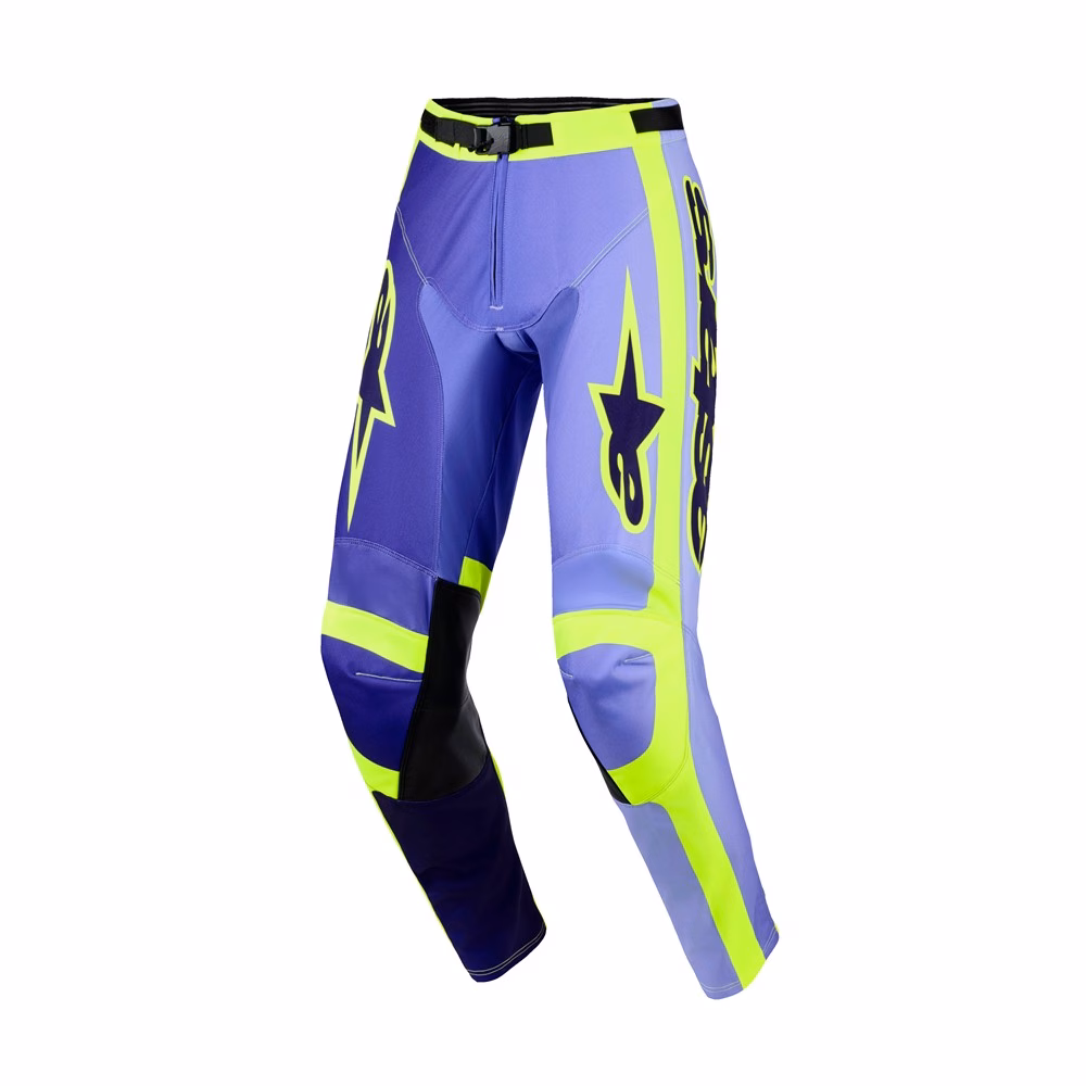 Alpinestars Racer Portl Motocross Pants Purple/Yellow Fluoro
