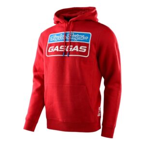 Troy Lee Designs x GasGas Team Stock Pullover Hoodie Red Heather - Image 1