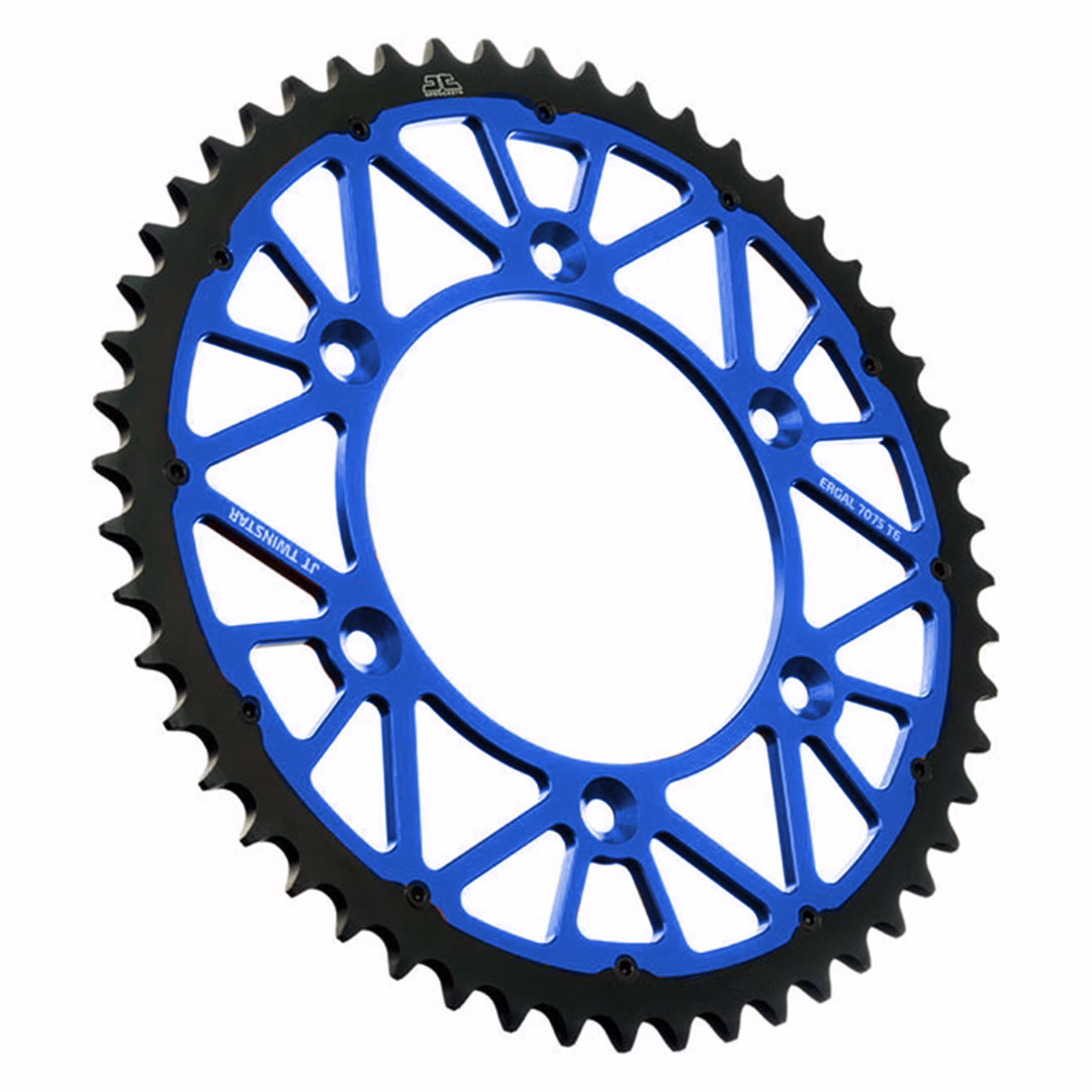 JT Sprockets TwinStar Rear Sprocket T52 Blue - Image 1