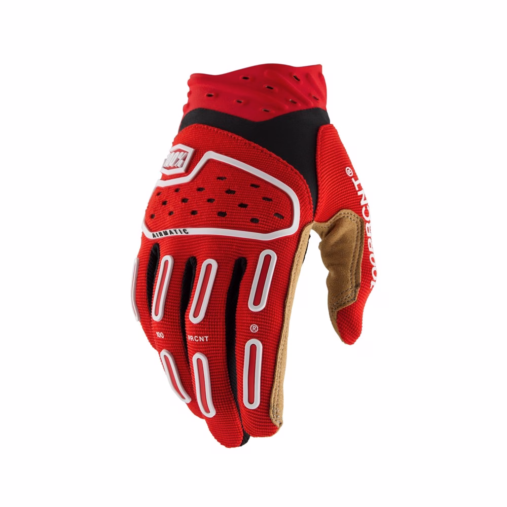 100% Airmatic 2 Motocross Gloves Red/Black