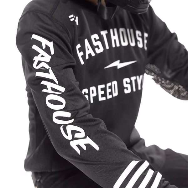 Fasthouse Grindhouse Grit Motocross Jersey Youth Black