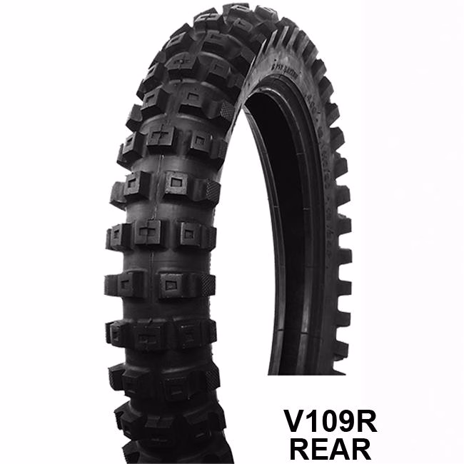 350-18 V109R TT 6ply DOT Rear Farm MX Tyre Vee Rubber ^