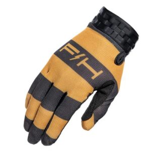 Fasthouse Vapor Ray Motocross Gloves Vintage Gold/Black - Image 1