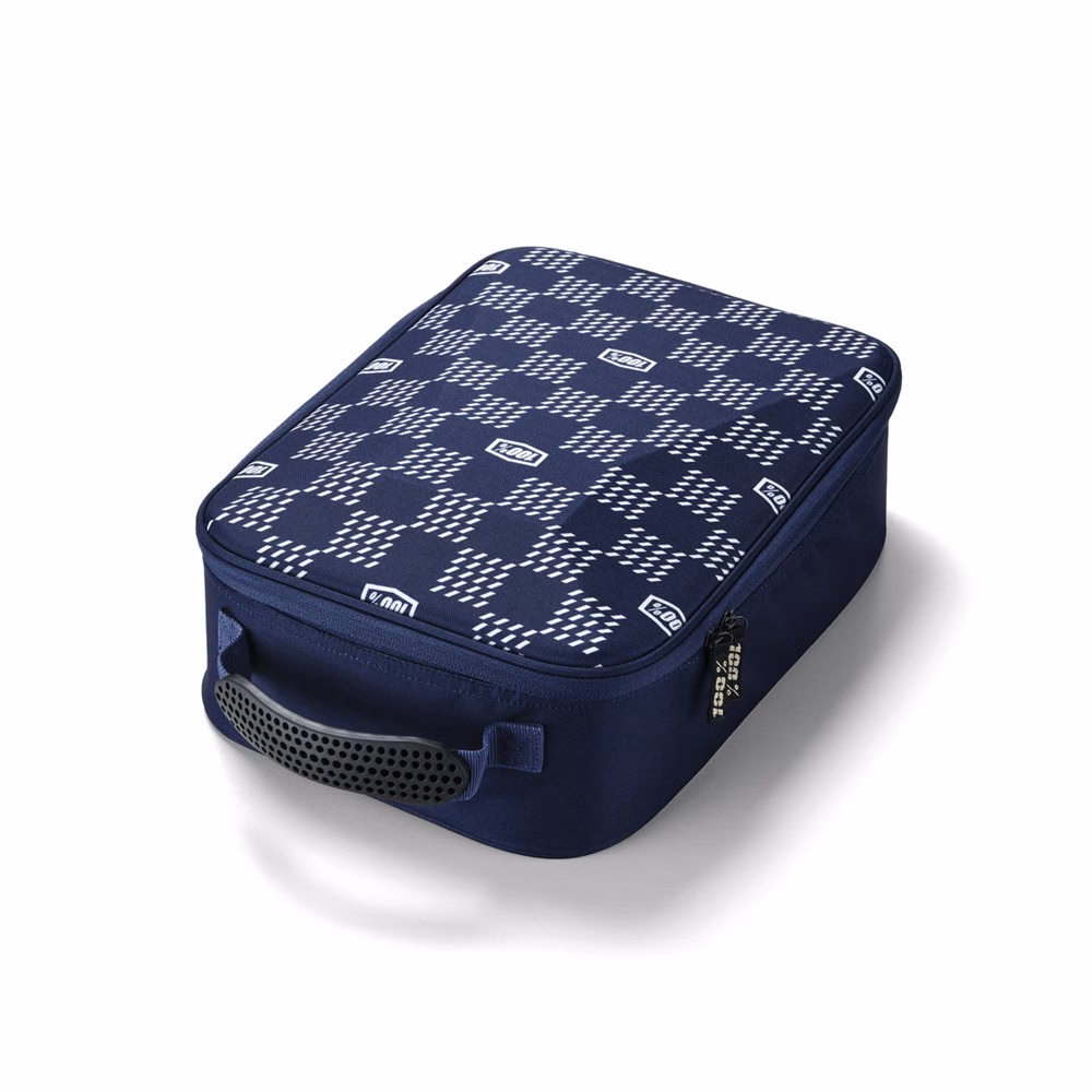 100% Louis Goggle Case Navy/Grey