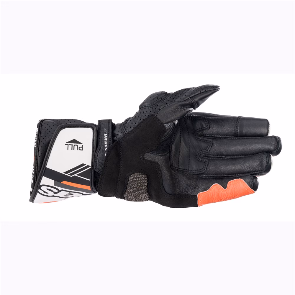 Alpinestars SP-8 v3 Road Gloves Black/White/Red Fluoro