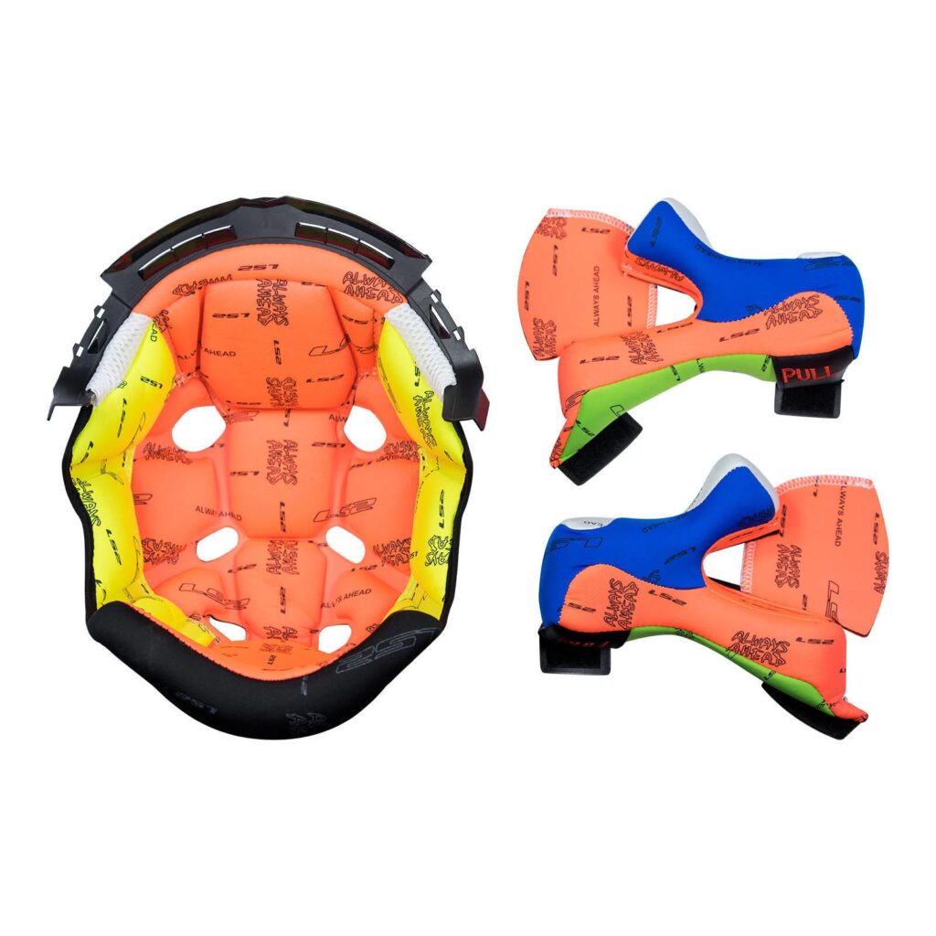 LS2 MX470 SUBVERTER LINER/CHEEK PAD SET COLOURFUL