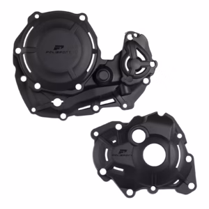 Poli Clutch & Ignition Cover Protector Kit YZ450F '23 - Black - Image 1