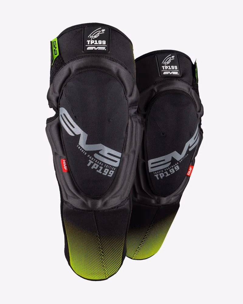 EVS TP199 Kee/Shin Guards Black/Hi Viz